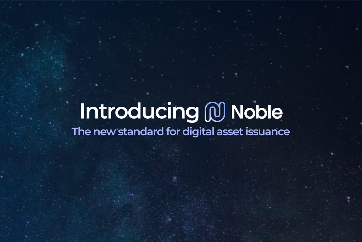 Noble:Cosmosにおけるネイティブ資産発行の新拠点