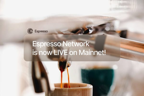 [X和訳] Espresso Network、待望のメインネット稼働開始！